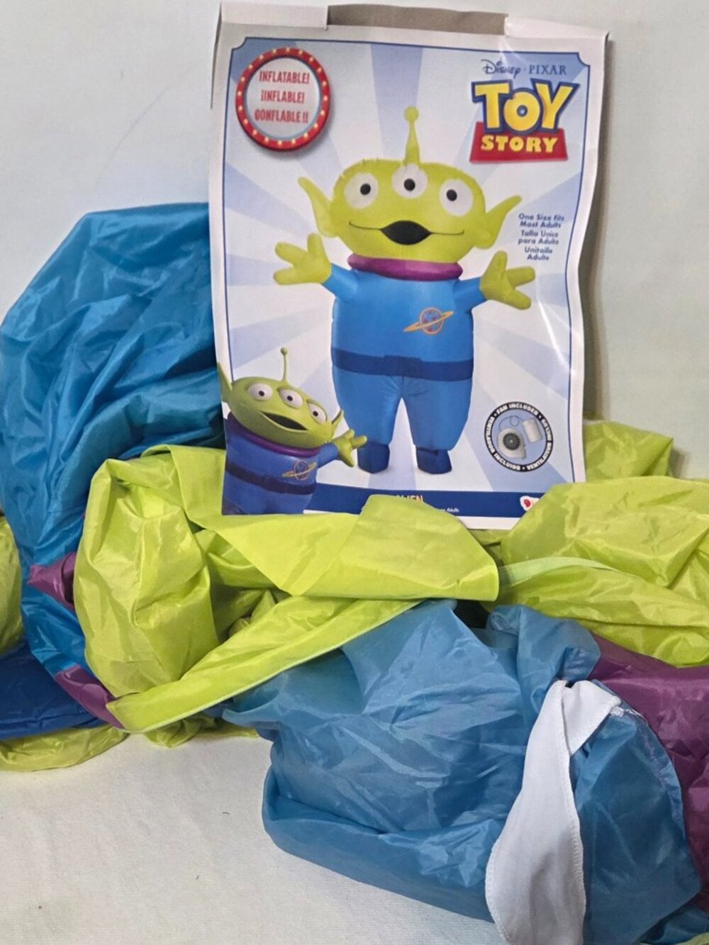 Disney Adult Toy Story Alien Inflatable Costume